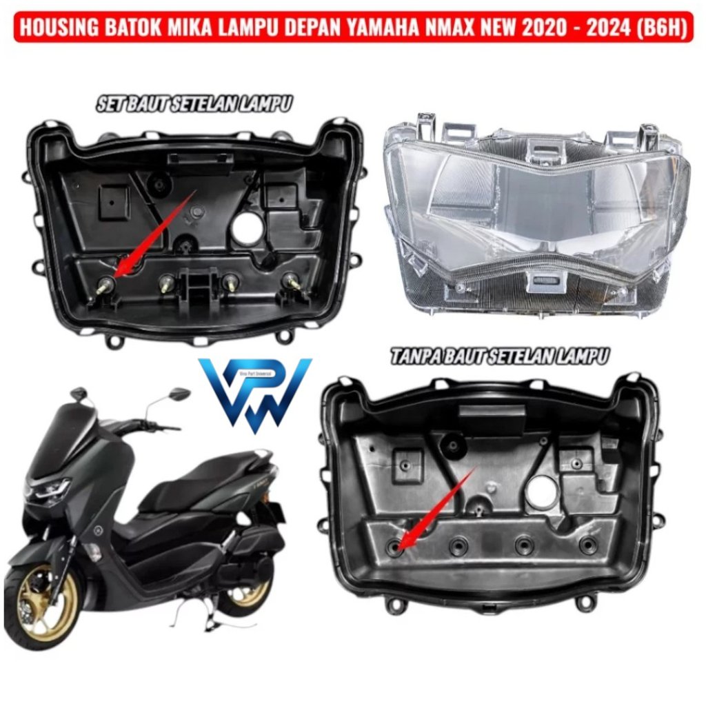 ตัวสะท้อนแสงไฟหน้าสําหรับ Nmax New B6H 2020 - 2024