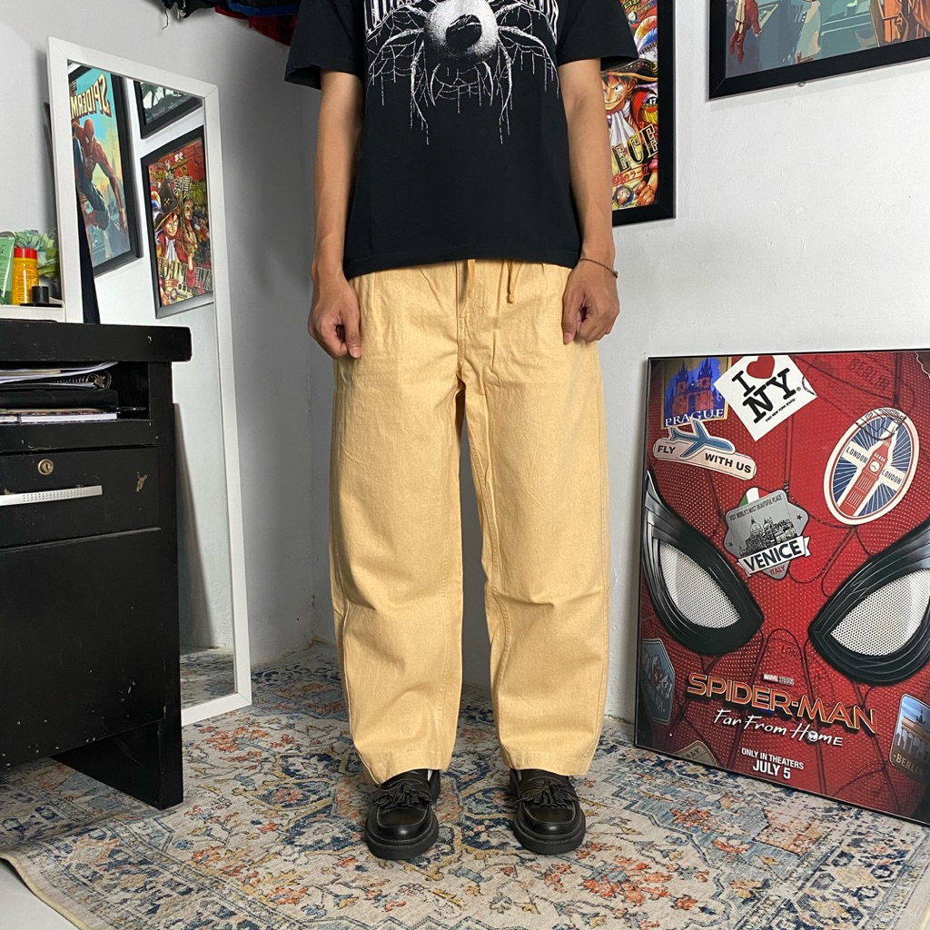 GU BALLOON ORANGE RELAX JEANS