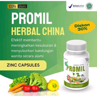 PROMIL HERBAL CHINA -penyubur Kandungan Paling Ampuh / Solusi Cepat Hamil paket 1 Botol Isi 20-40 Kapsul