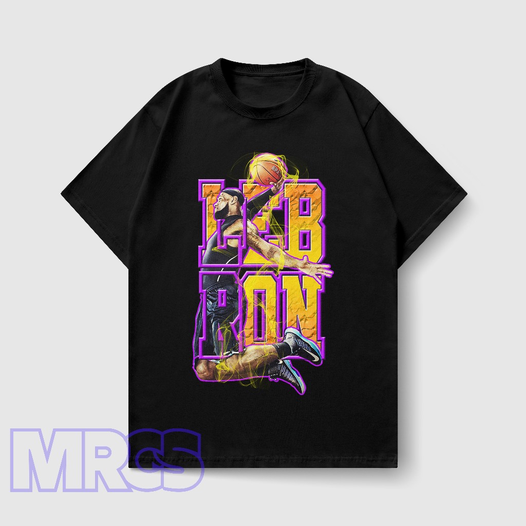 LeBron James Lakers NBA เสื้อยืด Oversize LeBron James Retro Basketball Oversize เสื้อยืด