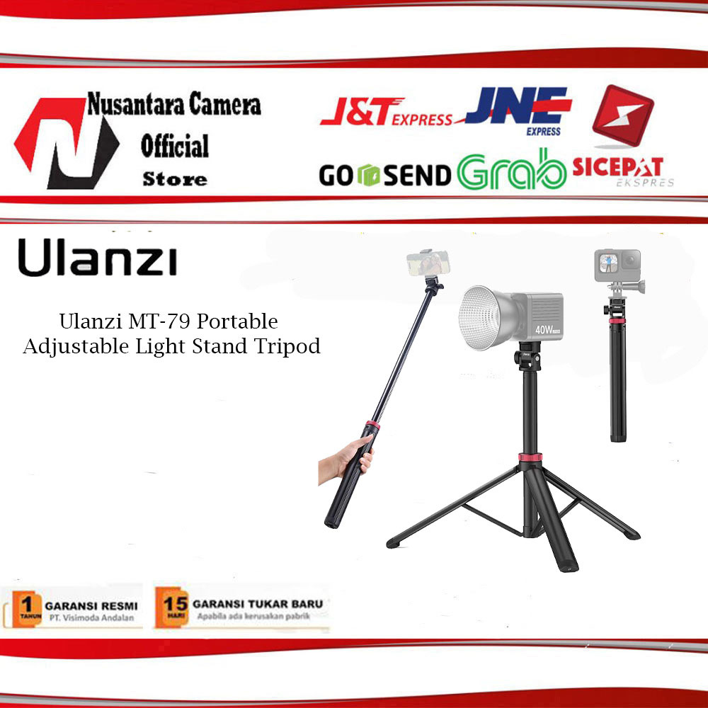Ulanzi MT-79 ขาตั้งไฟปรับระดับได้แบบพกพาขาตั้งกล้อง