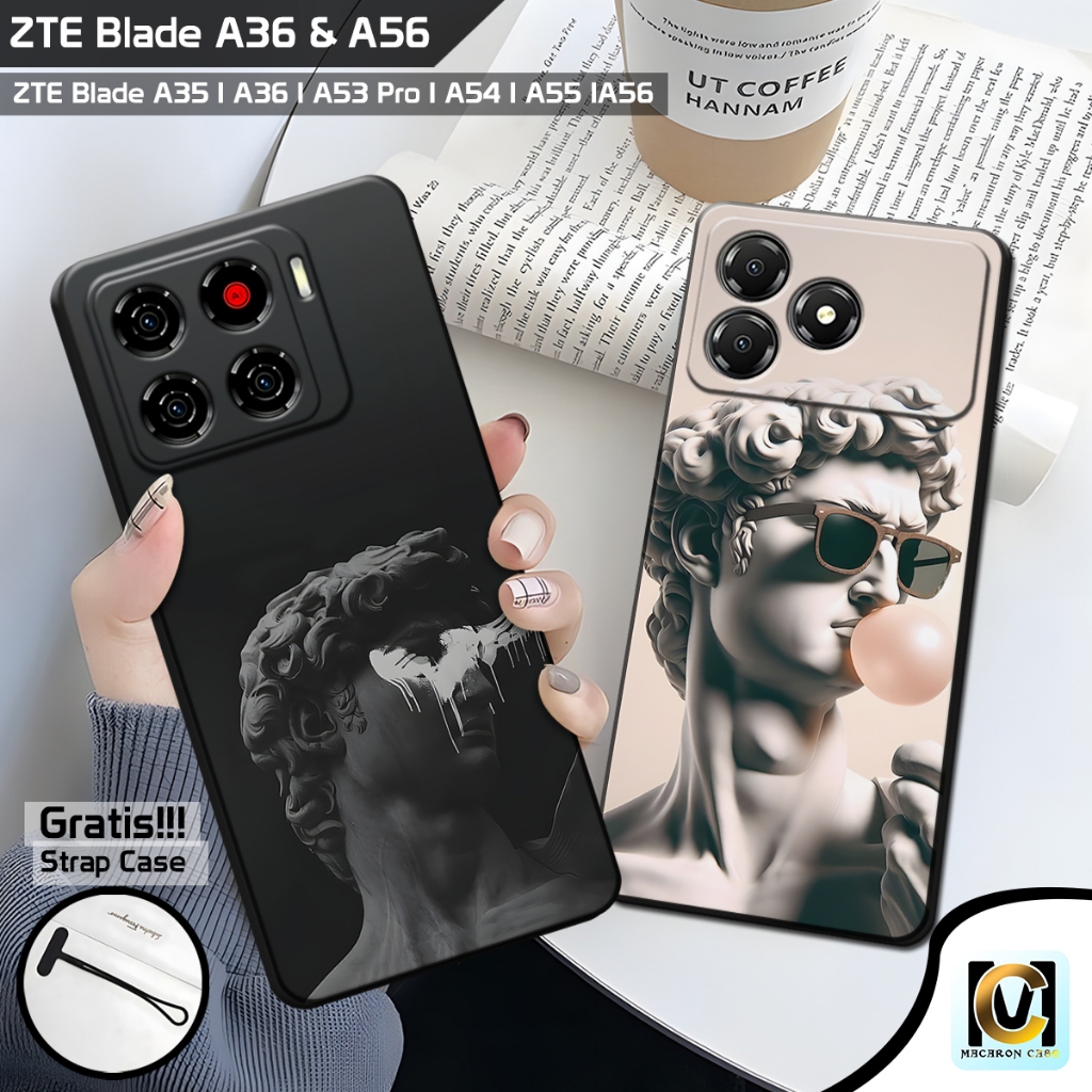 เคส ZTE Blade A56 & ZTE Blade A36 ใหม่ล่าสุด 2025 Roman PAtung Motif | SoftCase HP ZTE Blade A56 | ใ