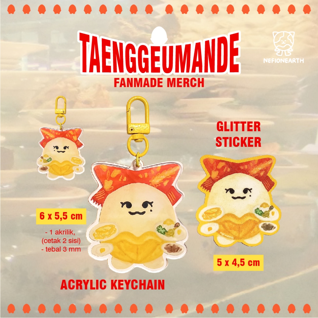 พวงกุญแจอะคริลิค GANTUNGAN Taeyeon - พวงกุญแจอะคริลิค Fanmade