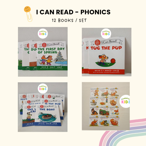 I Can Read Phonics Short Vowel Book One Set 12 เล่มหนังสือนําเข้า