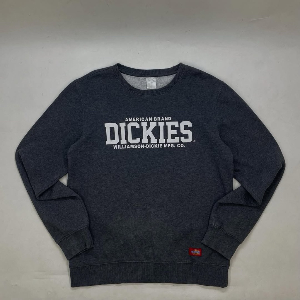 B209 Crewneck Casual Dickies Williamson ของแท้ Thrifting เสื้อกันหนาวแขนยาว