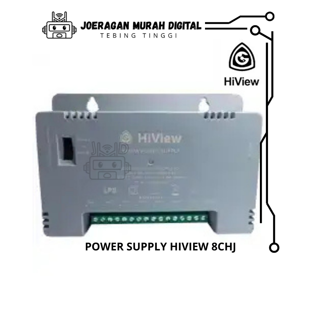 HIVIEW HIK-PSU-8CH 8 PORT POWER SUPPLY กล้องวงจรปิด PSU 12V 8A + สายไฟ