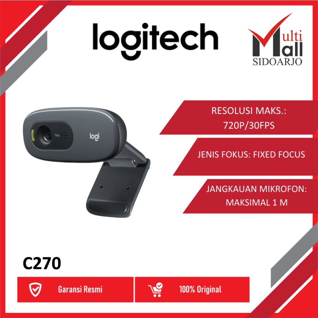 WEB CAMERA LOGITECH C270 HD