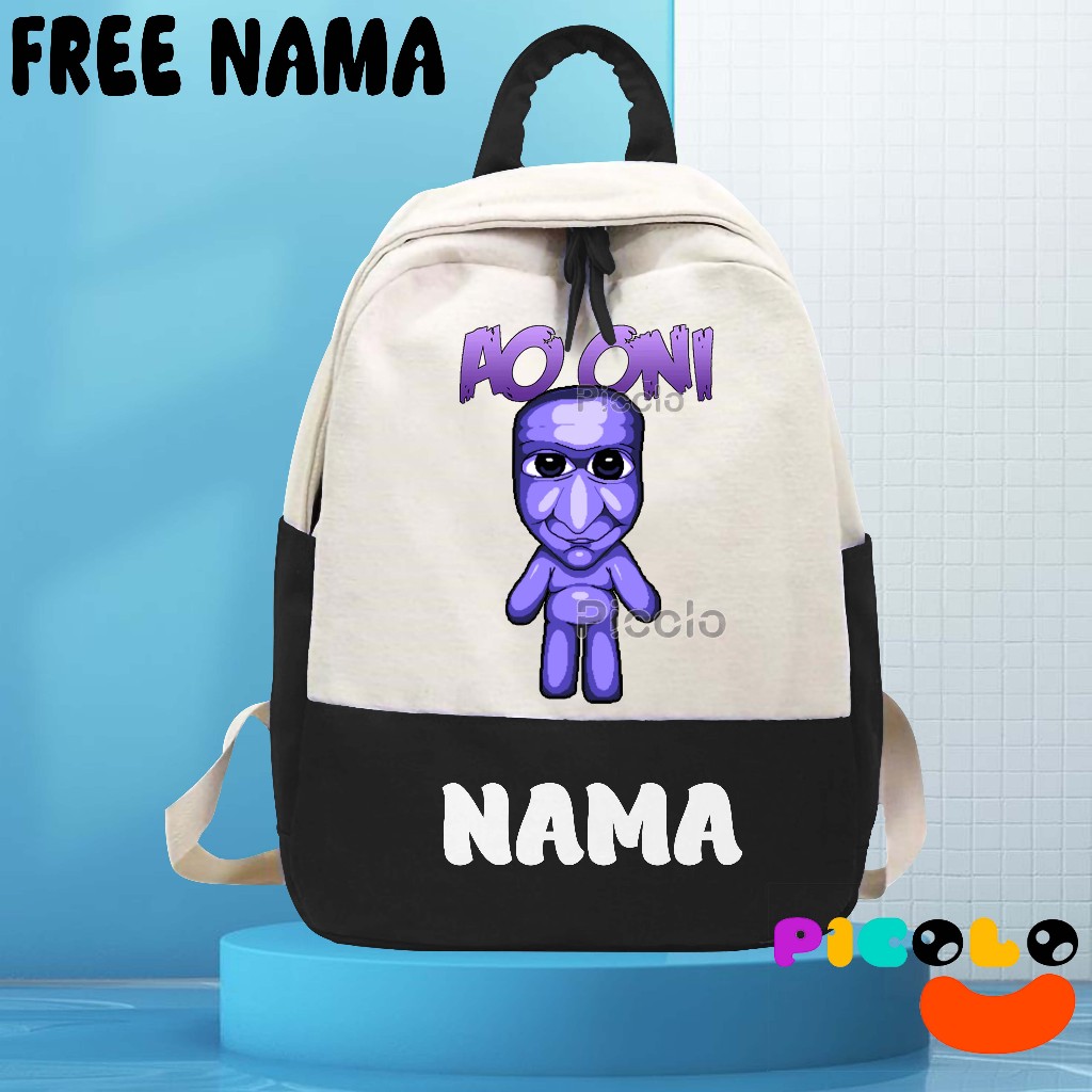 (ฟรีชื่อ) ใหม่ล่าสุด UNISEX AO ONI ANIMATED MOTIF KINDERGARTEN-ELEMENTARY SCHOOL BACKPACK