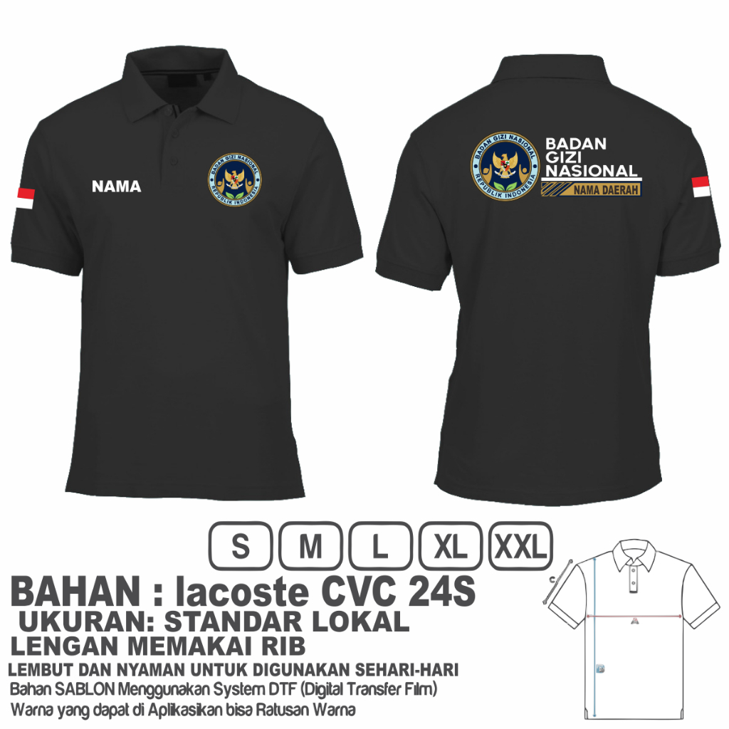 SHORT SLEEVE BGN POLO SHIRT/เสื้อคอปก BGN/ร่างกายโภชนาการสากล