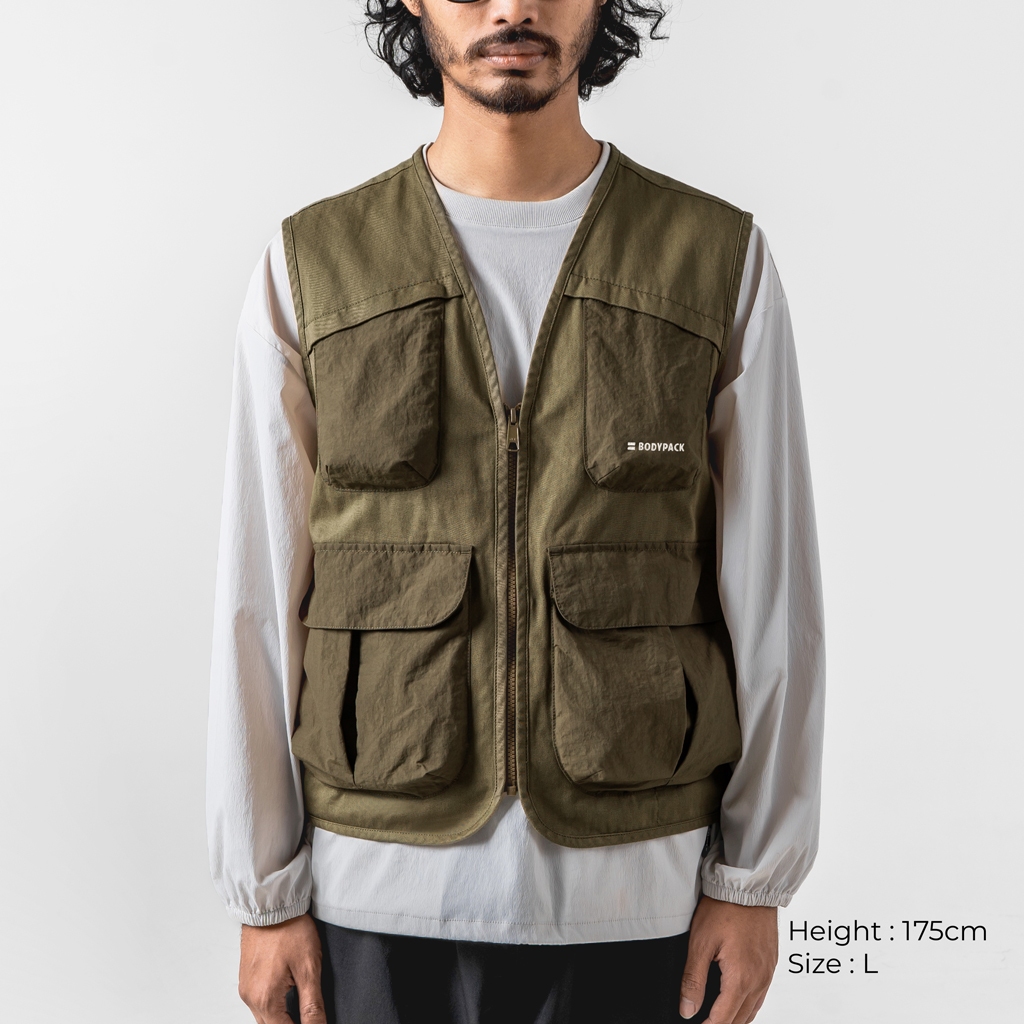 เสื้อแจ็คเก็ตเสื้อกั๊ก Plutone เสื้อกั๊กตัวนอกสําหรับเดินทางทุกวัน