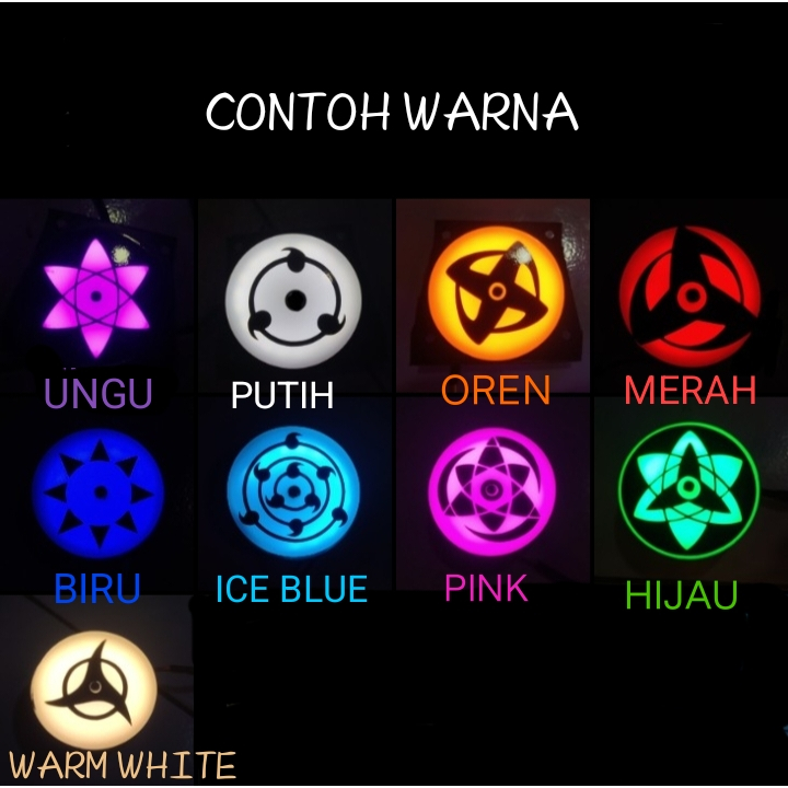 DEVIL SHARINGAN LIGHTS ROTATING RGB APPLICATION