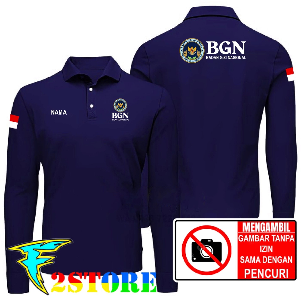 เสื้อยืดคอปก รุ่น เสื้อยืดคอปก BGN - BODY NUTRITION ADVICE FREE CHEST NAME F2ASTORE
