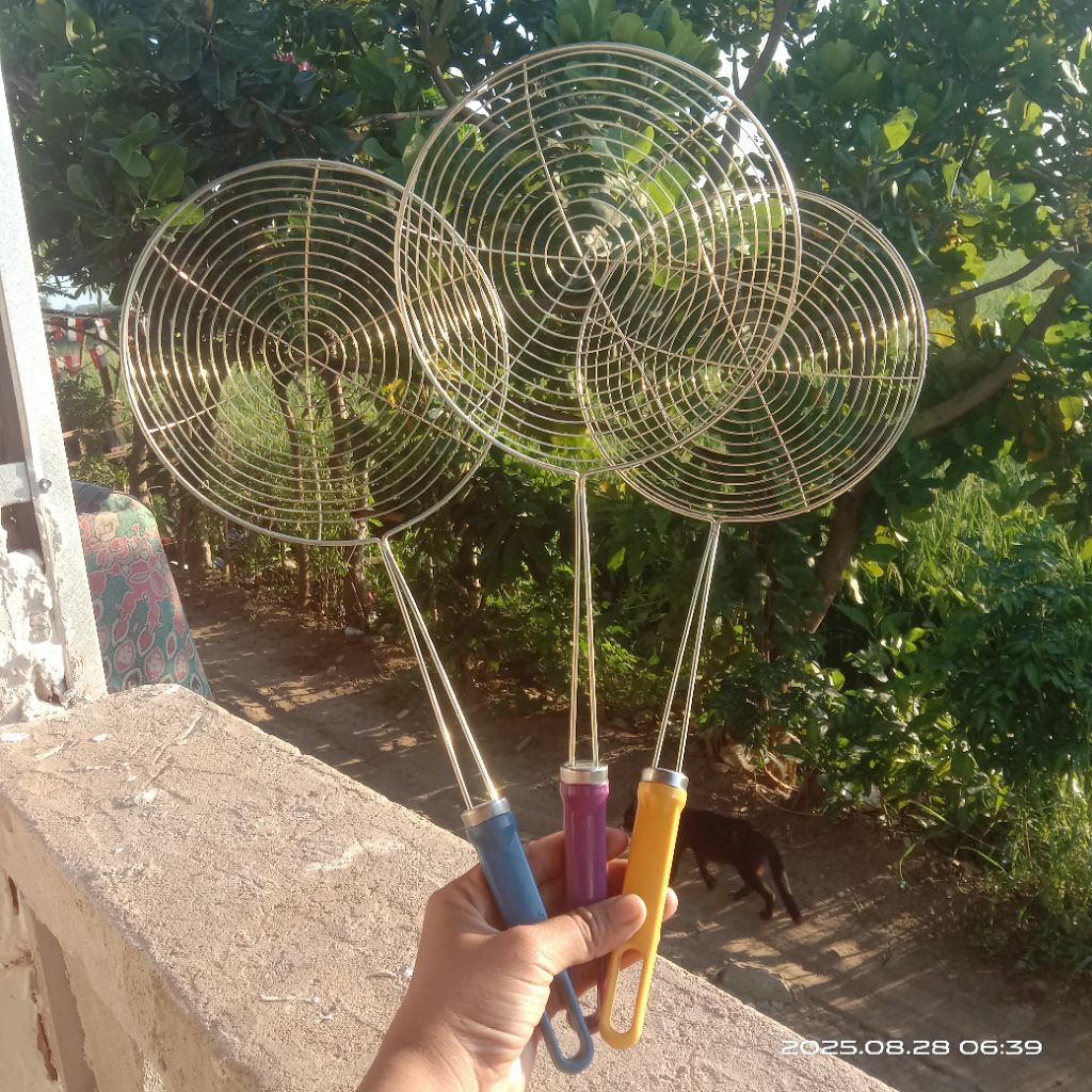 RAINBOW STAINLESS STEEL SCOOPS, มัลติฟังก์ชั่น SPIDER ONION FRIED SCOOPS