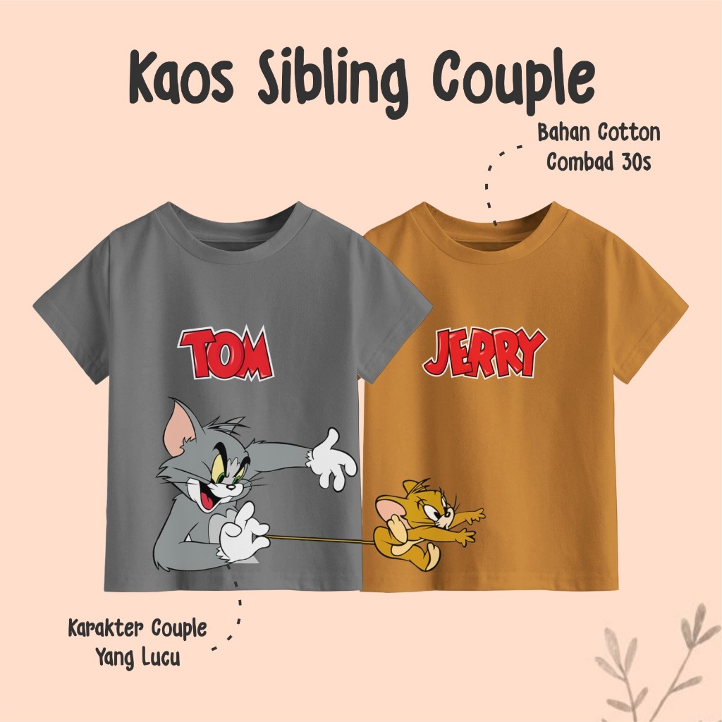 Distruonya Sibling Tops สําหรับเด็กชายและเด็กหญิงคู่แขนสั้น