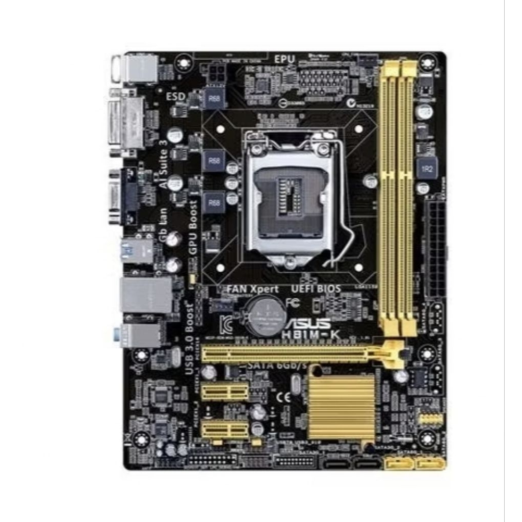Asus H-81MK Micro Atx LGA 1150 แพ็คเกจที่สอง I5-4460 Ram 32 GB DDR 3 (Kondambo Side Dead)
