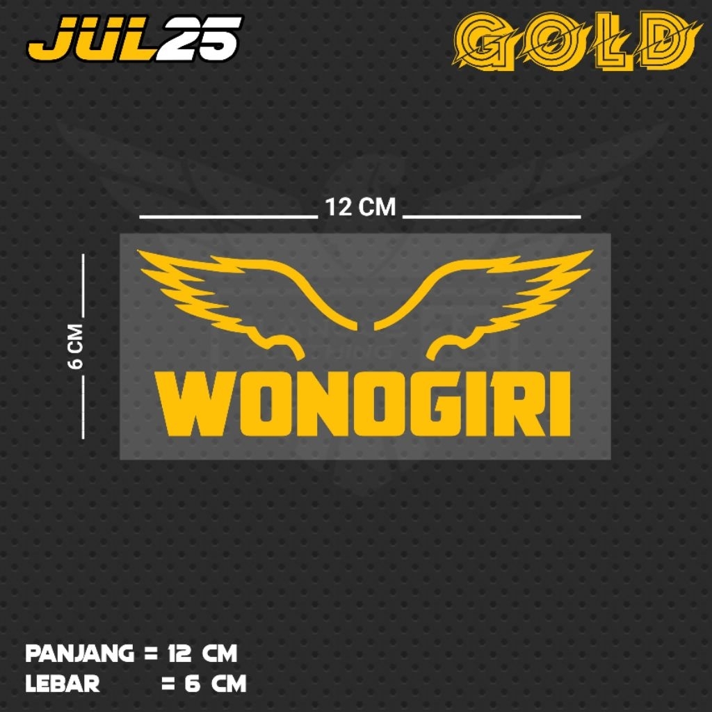 WONOGIRI / JUL25 JTG สติ๊กเกอร์ตัด