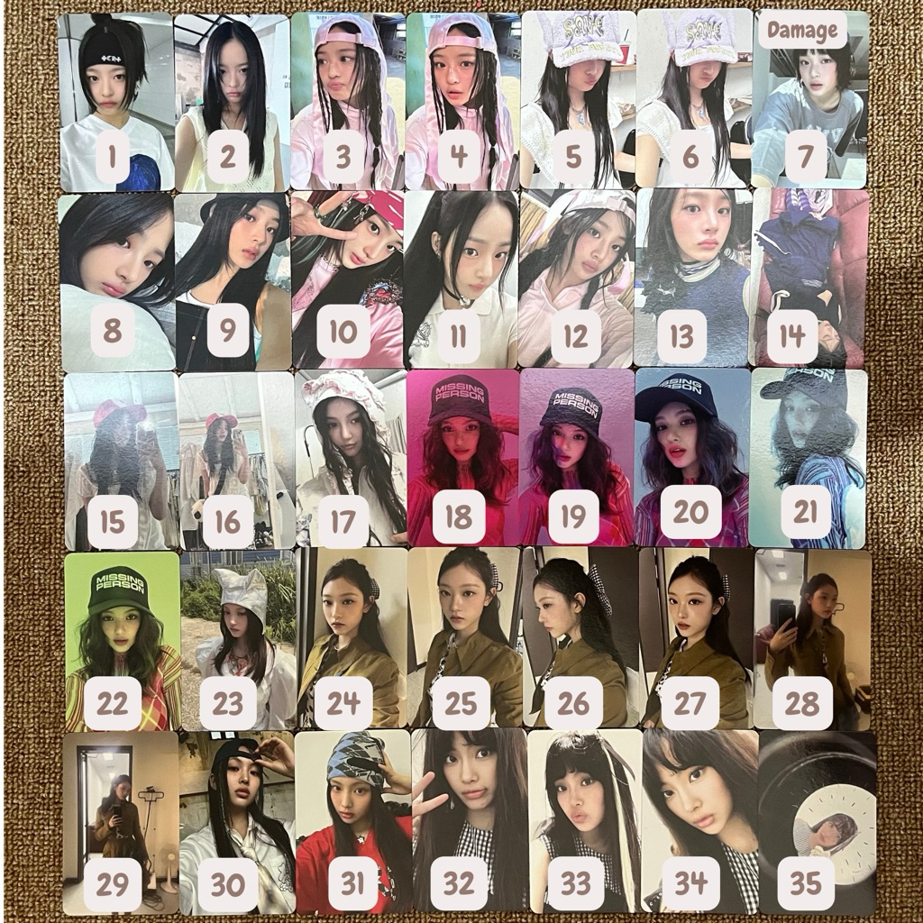 PHOTOCARD กางเกงยีนส์ใหม่อย่างเป็นทางการ NJZ MINJI HYEIN HANNI DANI HAERIN