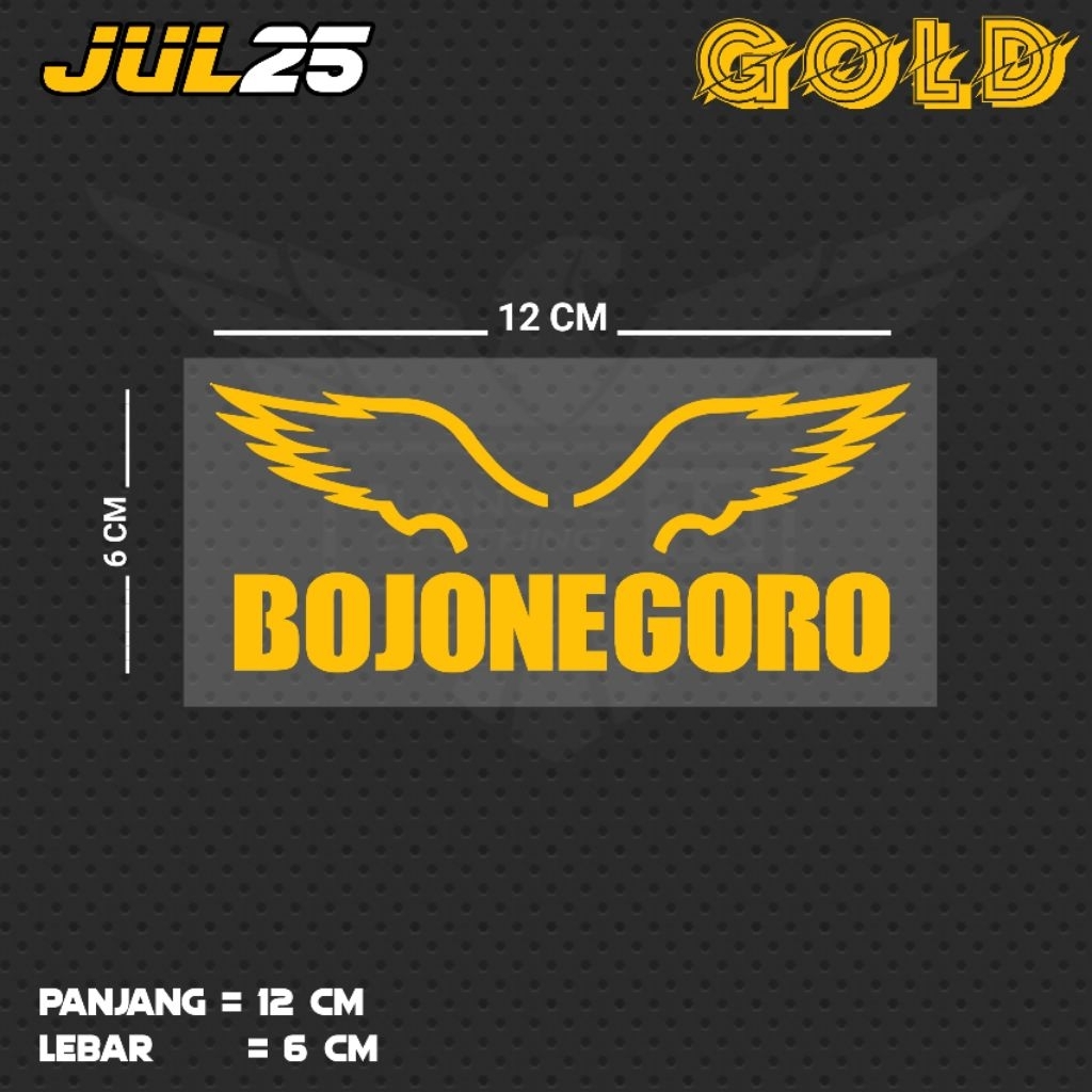 สติ๊กเกอร์ตัด BOJONEGORO / JUL25 JTR