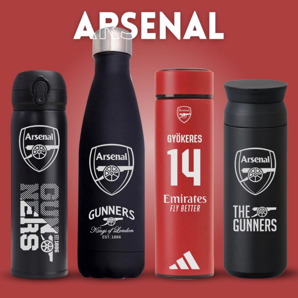 TERMOS ARSENAL - TUMBLER THERMOS โลโก้ชื่อที่ทันสมัย
