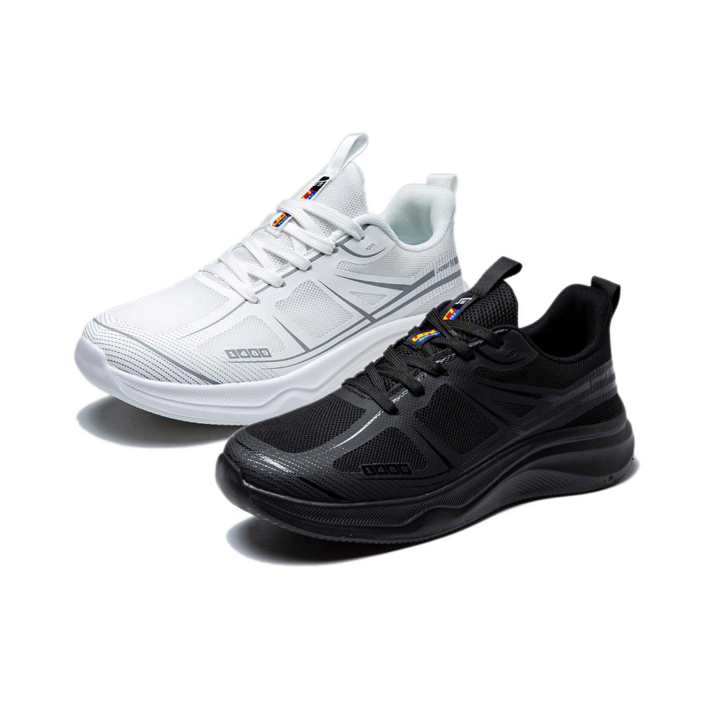 1489 - LYCAON Void Black & White Fang Sportstyle Casual Running - FE18