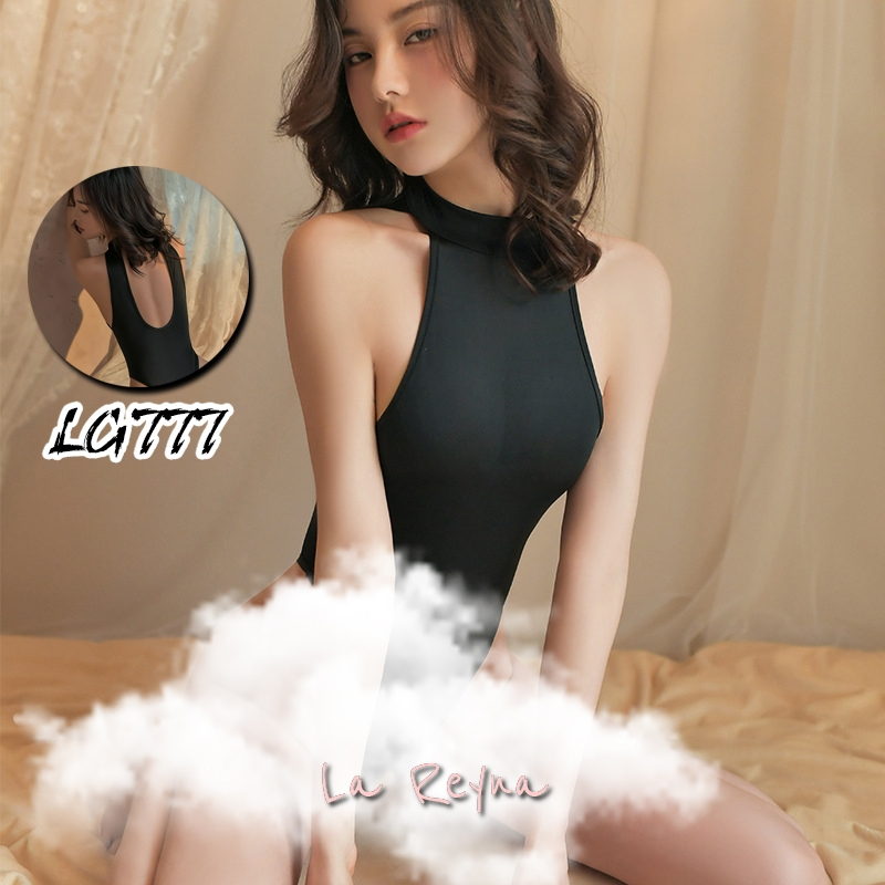 Lareyna ชุดชั้นใน Bodusuit เซ็กซี่แฟนตาซีเครื่องแต่งกายบิกินี่ผ้าไหม Smooth Crotchless LG777