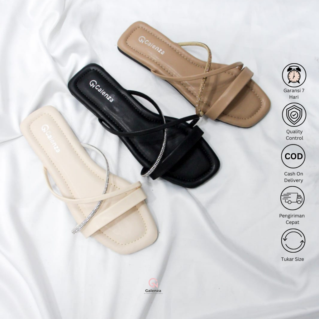 รองเท้าแตะ Llop หนังสังเคราะห์นุ่มสําหรับผู้หญิง Galenza Zevia