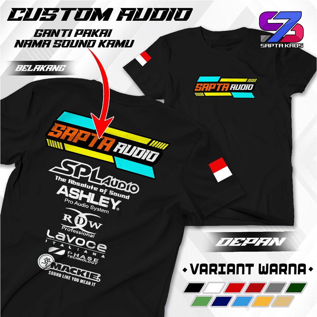 ใหม่ล่าสุด CUSTOM SOUND/AUDIO T-SHIRTS CUSTOM AUDIO HOREG TSHIRT CUSTOM T-SHIRTS SUITABLE สําหรับผู้