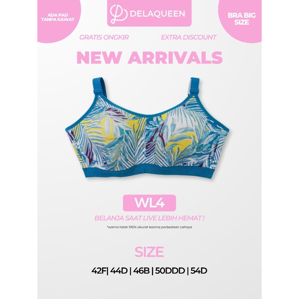 ดีลาควีน | บราไซส์ใหญ่ บราจัมโบ้ ไซส์ใหญ่ 42F 44D 46B 50DDD 54D WL4