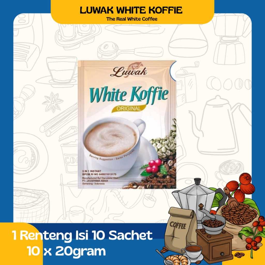 LUWAK WHITE COFFEE (1 แพ็ค มี 10 ซอง)