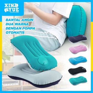 Xin Yue Bantal Kepala Angin Tiup Otomatis Auto Pompa, Inflatable Aeros Pillow untuk Traveling & Istirahat