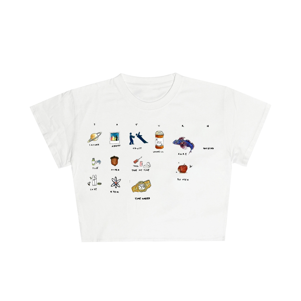 KATUN SZA Saturn Merch Slimfit Croptop 24s Cotton