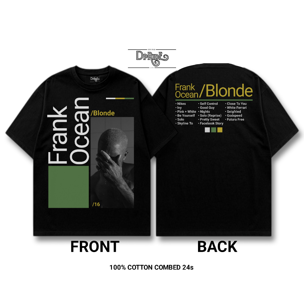 Replant - เสื้อยืดแขนสั้น Frank Ocean You Only LIve Once Black