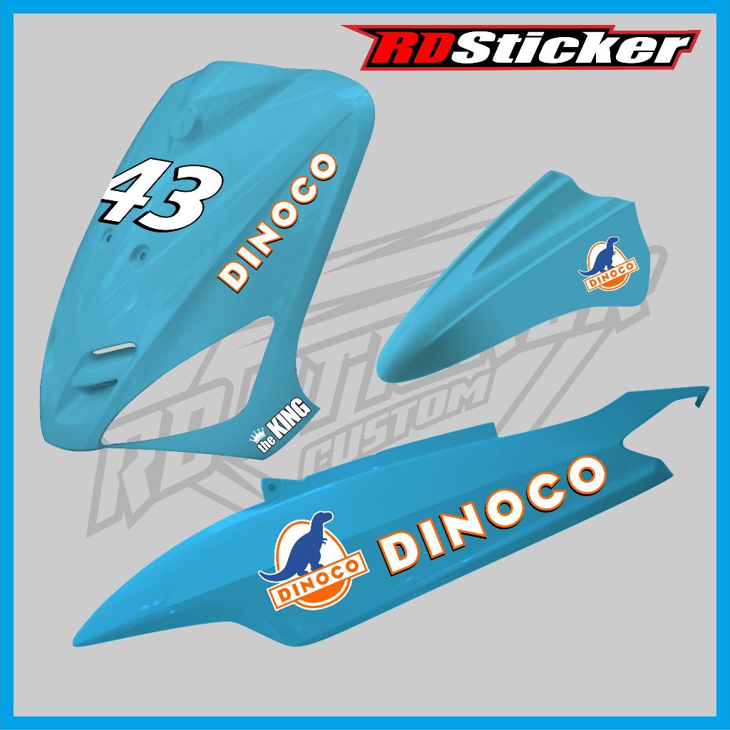 MIO SPORTY DINOCO STRIPING DINOCO MIO SPORTY MIO SMILE STICKER