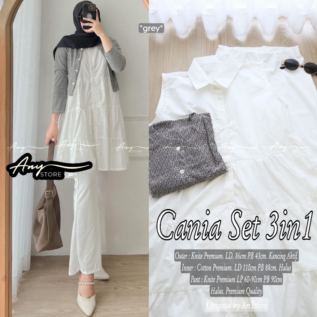 KATUN Cania ชุดสูทผู้หญิง 3-in-1 (Inner & Outer & Pants) วัสดุผ้าฝ้ายและถัก by ANY