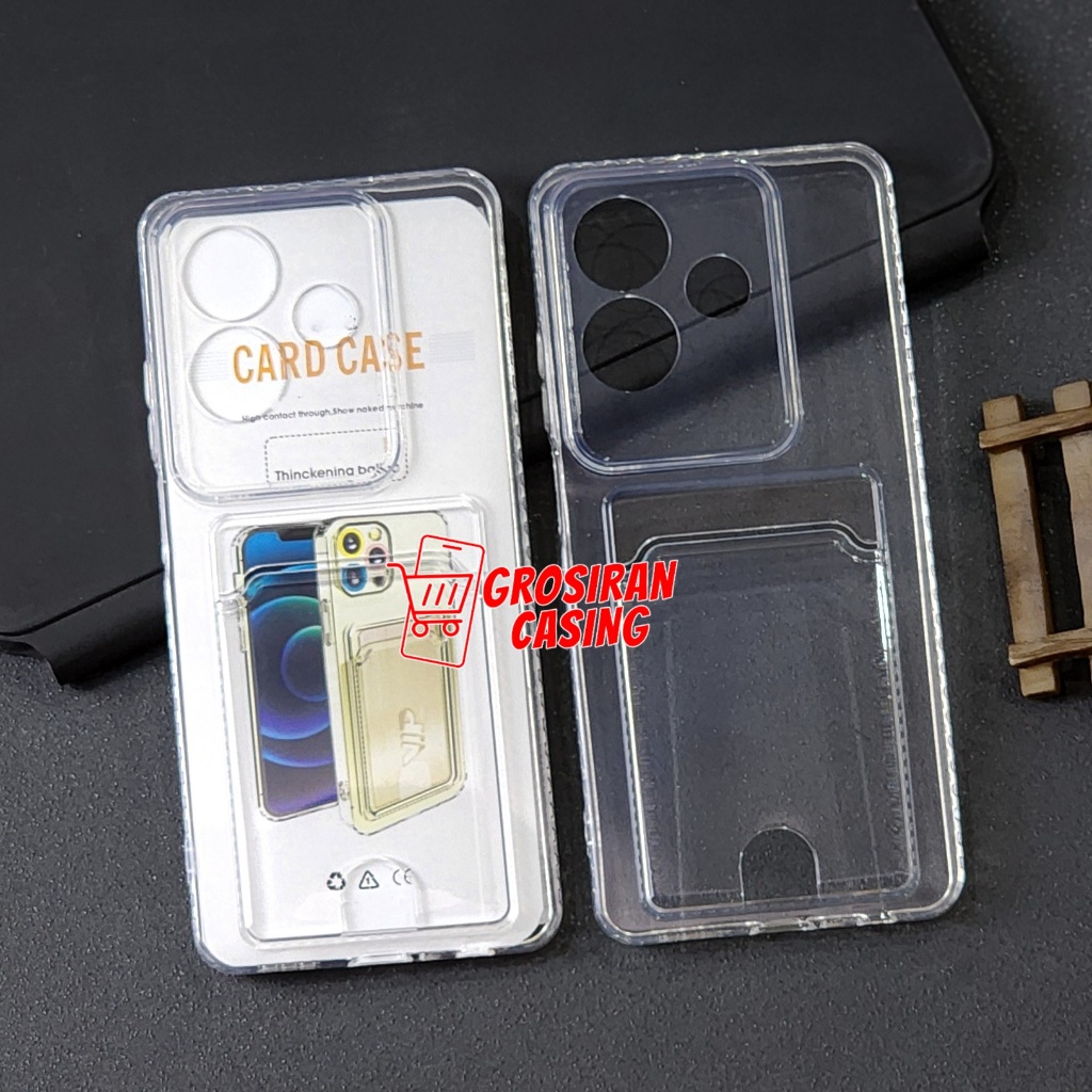 Soft Case Card Slot / Clear Card Case Oppo A5i Oppo A3X Oppo A3 NFC Oppo A3 Pro