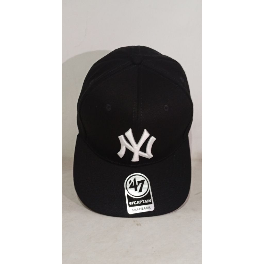 MLB NY 47 SNAPBACK สีดํา OSFM