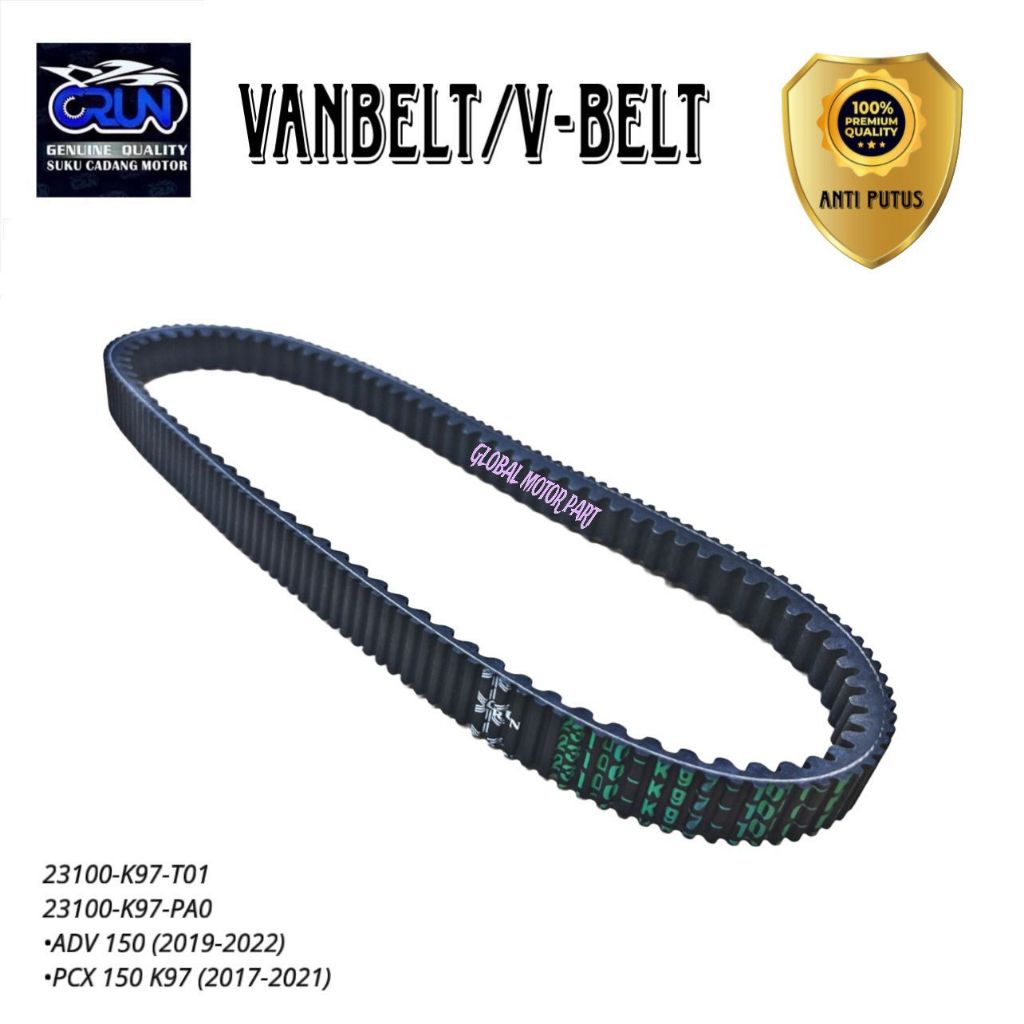 CRUN V-Belt 23100K97T01 – Vanbelt Honda ADV 150 PCX 150 K97 ไดรฟ์เข็มขัดมอเตอร์ 23100K97PA0