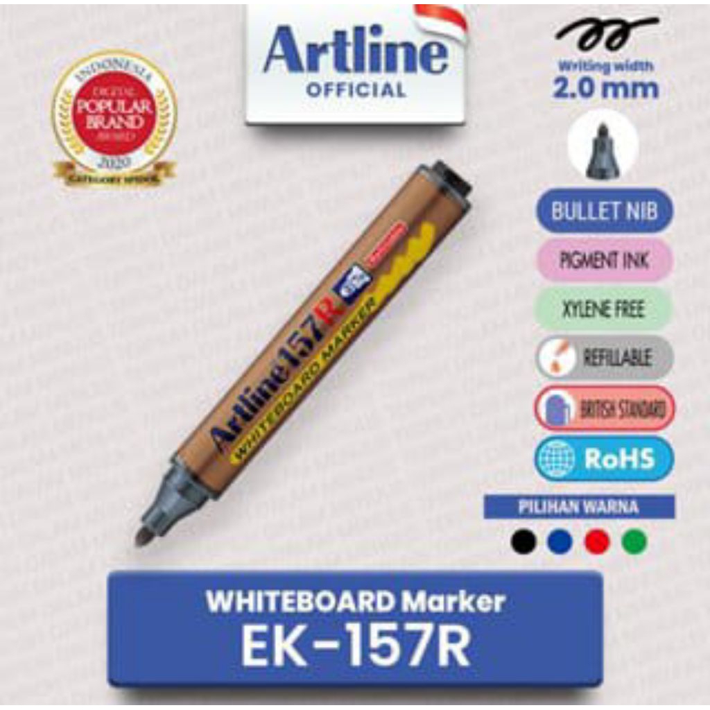 ปากกาไวท์บอร์ด Artline Ek-157R (1 ชิ้น)