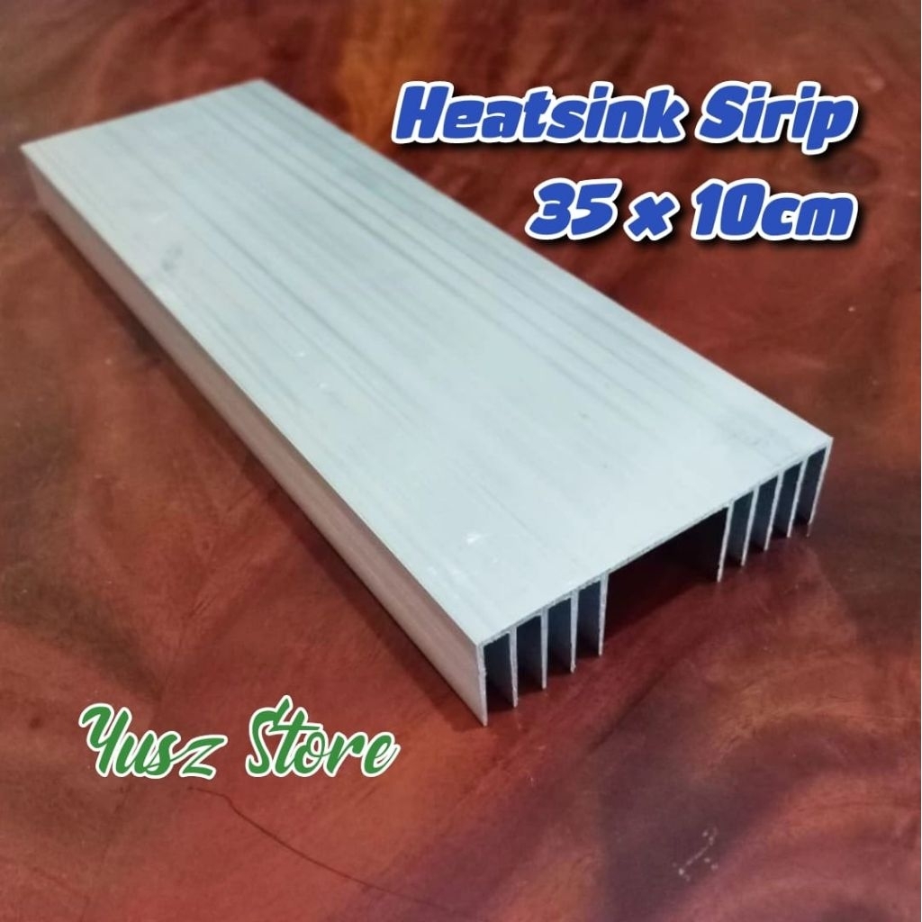 ฮีทซิงค์ 35x10 หนา 2 มม. สูง 2.5 ยาว 10 ซม. 10 ครีบ