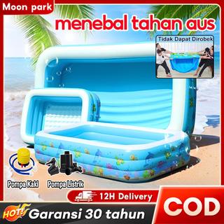 [READY STOCK] kolam renang anak jumbo 3.1 meter 3 Rings Thick rubber inflatable swimming pool