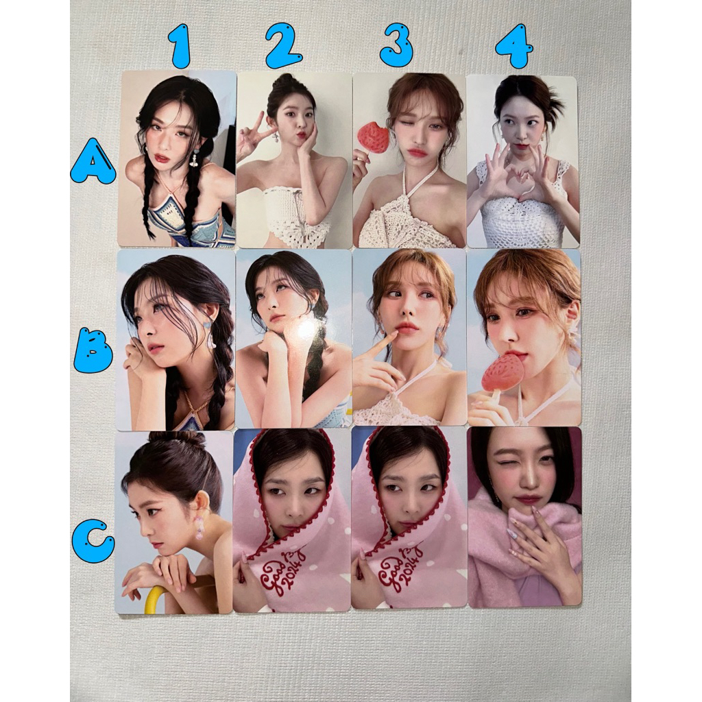 อย่างเป็นทางการ RED VELVET PHOTOCARD IRENE SEULGI WENDY JOY YERI