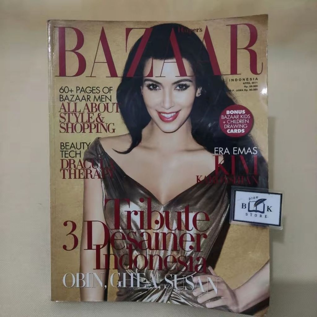 (ORIGINAL) Harpers Bazaar ปกนิตยสารอินโดนีเซีย Kim Kardashian (April 2011)