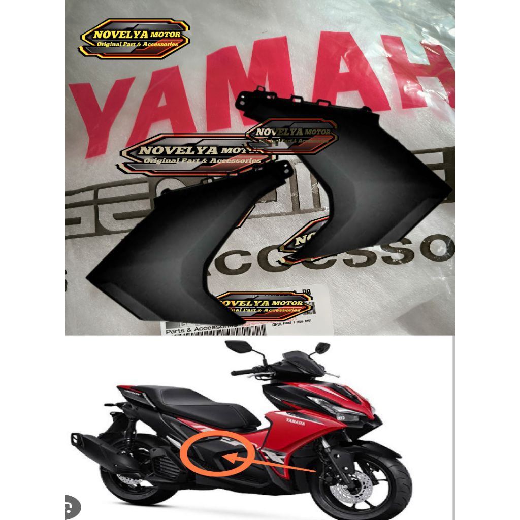 MOLESIDE COVER CENTER ด้านข้างใต้ที่นั่ง AEROX ALPHA STD AEROX ALPHA TURBO ขวาเดิม YAMAHA BWP-F171U-