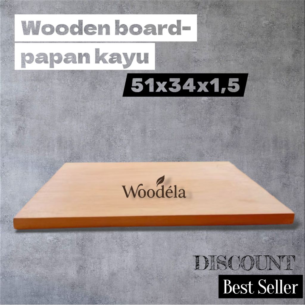 กระดานไม้ กระดานไม้มะฮอกกานี 51x34x1.5 เขียงไม้