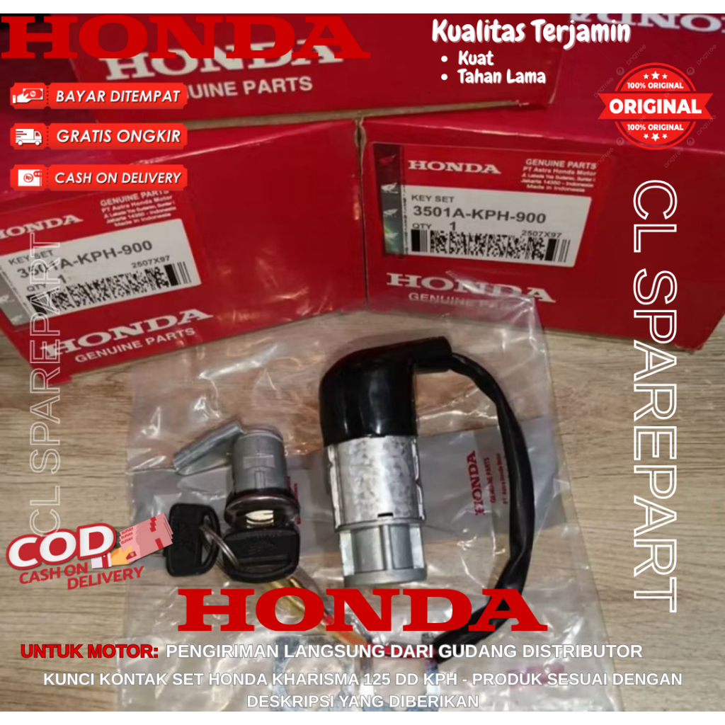 HONDA KHARISMA 125 DD KPH CONTACT KEY SET
