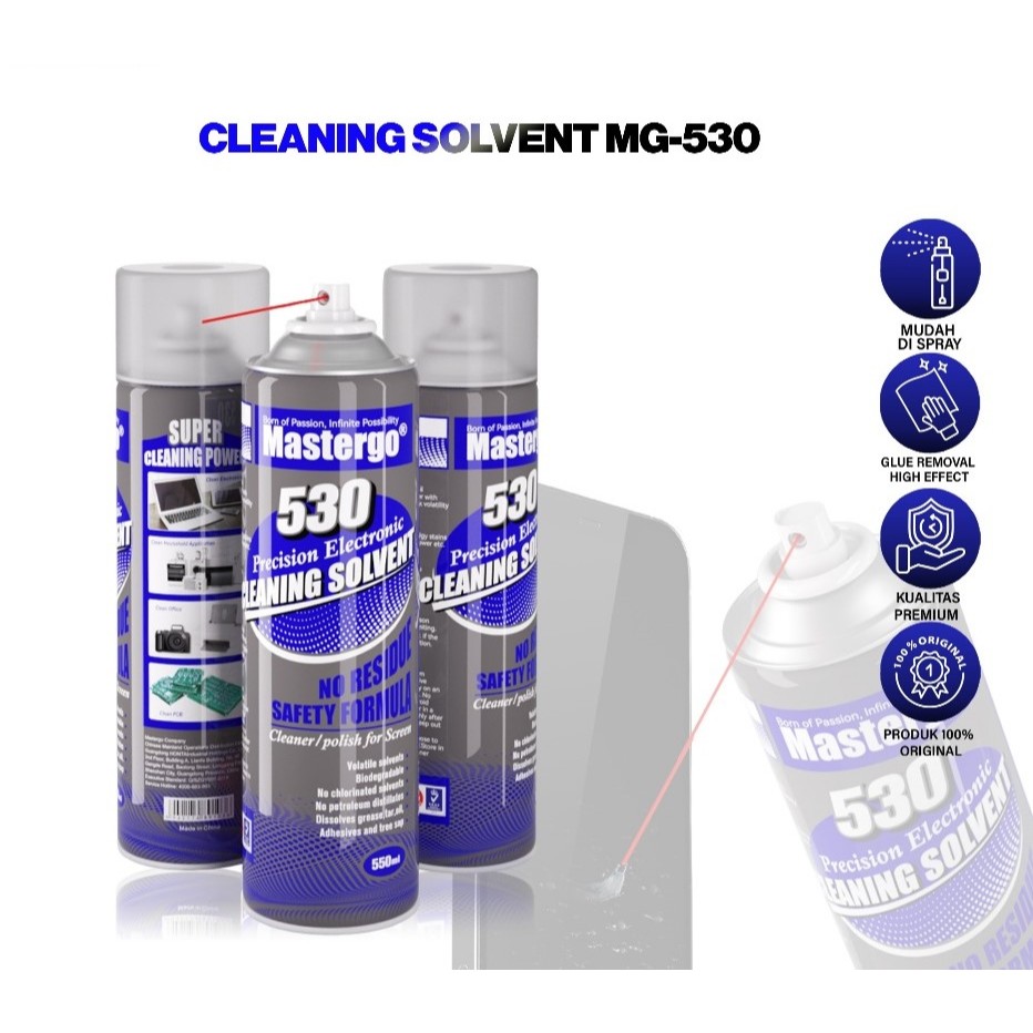 MASTERGO MG-530 Contact Cleaner Liquid CCL PCB HP LAPTOP ELECTRONIC Cleaner เนื้อหา 550 มล.