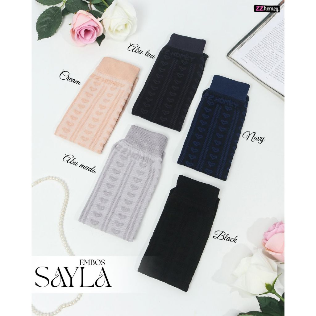 ถุงเท้าลายนูน SAYLA*