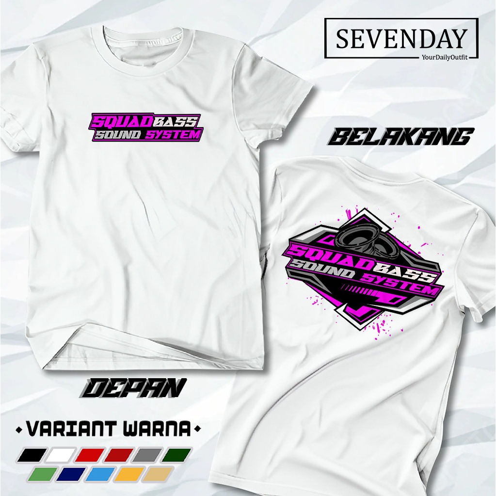 SQUAD BASS SOUND SYSTEM TSHIRT AUDIO SOUND SYSTEM HOREG LATEST สําหรับผู้ชายและผู้หญิง