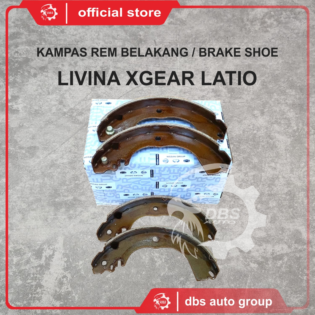 ผ้าเบรกหลัง - รองเท้าเบรก NISSAN LIVINA XGEAR/NISSAN LATIO