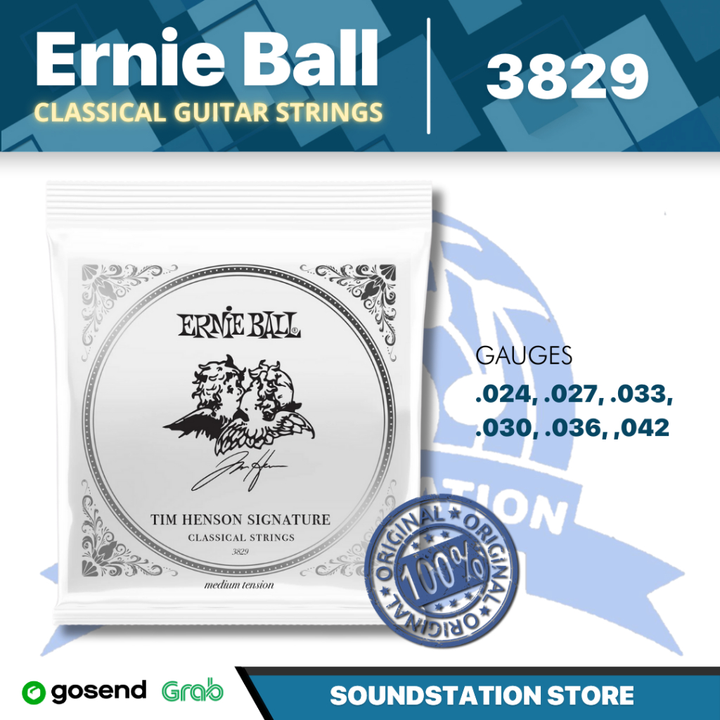 Ernie Ball 3829 Tim Henson Signature สายกีตาร์คลาสสิก, ความตึงเครียดปานกลาง - สายกีตาร์คลาสสิก